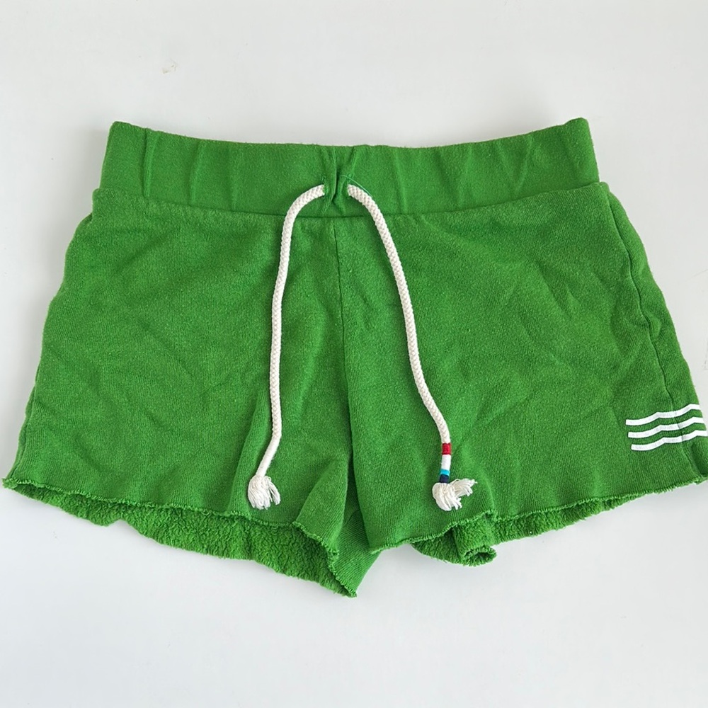 SOL ANGELES | Costal Waves - Green Terry Cloth Shorts